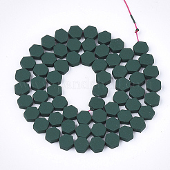 Spray Painted Non-magnetic Synthetic Hematite Beads Strands&nbsp;G-T116-03B-14