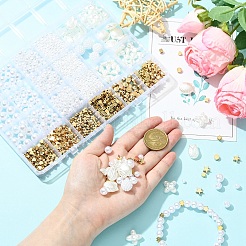 1359Pcs 16 Styles CCB Plastic & ABS Plastic Imitation Pearl Beads&nbsp;KY-YW0002-19