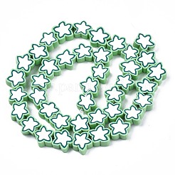 Handmade Polymer Clay Beads Strands&nbsp;CLAY-S096-043C