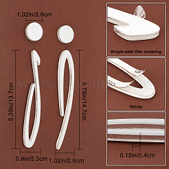 Acrylic Mirror Toilet Signs Set&nbsp;AJEW-WH0043-58