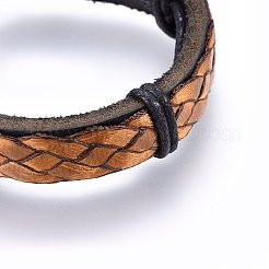 Braided Leather Cord Bracelets&nbsp;BJEW-F347-12