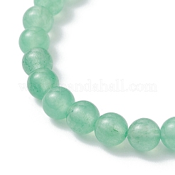 6.5MM Natural Dyed Malaysia Jade Round Beaded Stretch Bracelets for Women&nbsp;BJEW-JB12267-02