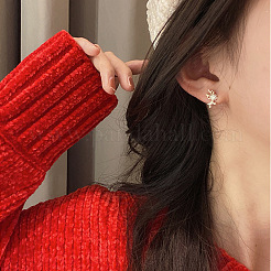 Alloy Crystal Rhinestone Deer Stud Earrings&nbsp;FS-WG0671C-01