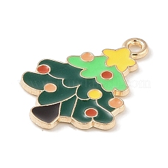 Christmas Theme Alloy Enamel Pendants&nbsp;ENAM-Z010-05C-KCG