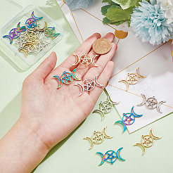 18Pcs 3 Colors 201 Stainless Steel Pendants Ion Plating(IP)&nbsp;STAS-UN0046-63