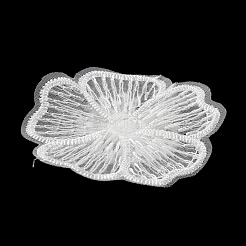 Organza Embroidered Cloth Sew on Patches&nbsp;PATC-WH0006-40A