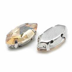 Sew on Rhinestone&nbsp;RGLA-T034-7x15mm-09