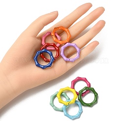10Pcs Spray Painted Alloy Spring Gate Rings&nbsp;FIND-YW0001-61