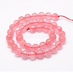 Cherry Quartz Glass Bead Strands&nbsp;G-P256-06-6mm