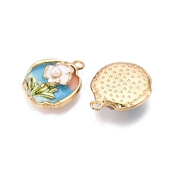 Rack Plating Alloy Enamel Pendants&nbsp;LS-ENAM-N056-413
