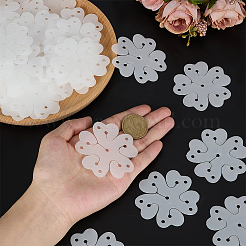 Plastic Flower Shape Balloon Clips Holders&nbsp;DIY-WH0591-188B