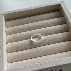 Fish Scale Pattern 925 Sterling Silver Finger Rings&nbsp;RJEW-Q814-13S