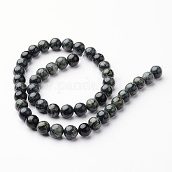 Round Natural Kambaba Jasper Bead Strands&nbsp;G-J346-29-8mm