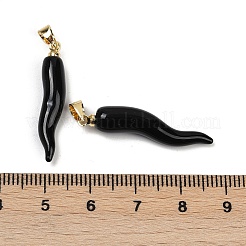 Handmade Lampwork with Brass Pendants&nbsp;KK-Q095-02B-07