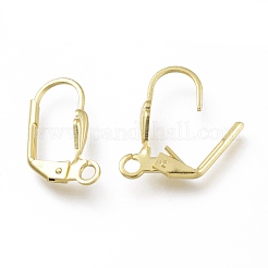 Brass Leverback Earring Findings&nbsp;KK-Z007-28G