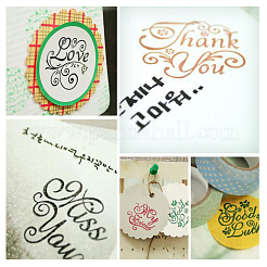 Pine Wooden Stamps&nbsp;DIY-OC0003-73