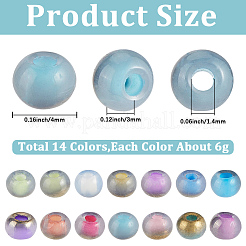 84G 14 Colors Glass Seed Beads&nbsp;GLAA-SC0003-35