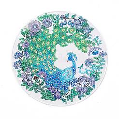 DIY Diamond Painting Hanging Woven Net/Web with Feather Pendant Kits&nbsp;DIY-I084-17