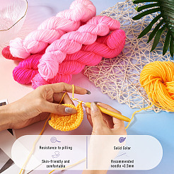 5 Bundles 5 Colors Pink Theme Acrylic Fiber Yarn&nbsp;OCOR-TA0003-18B