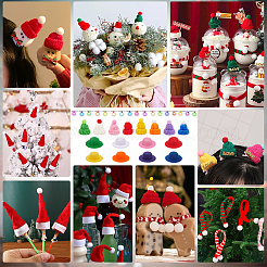 32Pcs 16 Styles Mini Knitting Wool Yarn Hats&nbsp;AJEW-NB0006-28