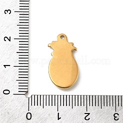 304 Stainless Steel Enamel Pendants&nbsp;STAS-B113-13G-02