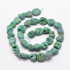 Electroplated Natural Quartz Beads Strands&nbsp;G-K109-03-C