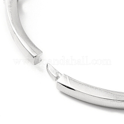 Rectangle & Donut Colorful Cubic Zirconia Hinged Bangle&nbsp;BJEW-G659-02P