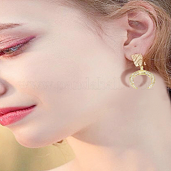2Pcs Brass Micro Pave Cubic Zirconia Pendants&nbsp;ZIRC-LP0001-48