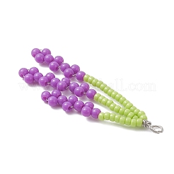 Glass Seed Beaded Ear of Rice Pendants&nbsp;PALLOY-JF04672