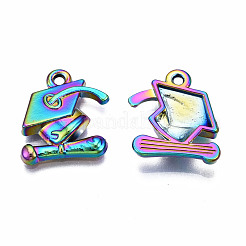 Rainbow Color Alloy Pendants&nbsp;PALLOY-N163-108-NR