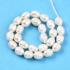 Natural Cultured Freshwater Pearl Beads Strands&nbsp;PEAR-N012-05Y-01