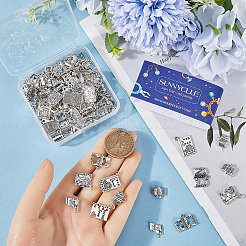 96Pcs 6 Style Tibetan Style Alloy Pendants&nbsp;FIND-SC0008-53