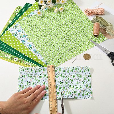 7Pcs Printed Cotton Fabric&nbsp;DIY-CY0002-16B-1