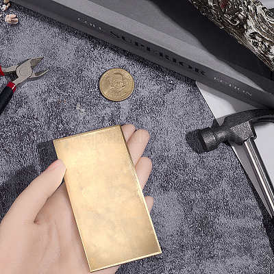 2Pcs Brass Sheet&nbsp;KK-SP0002-57C-1