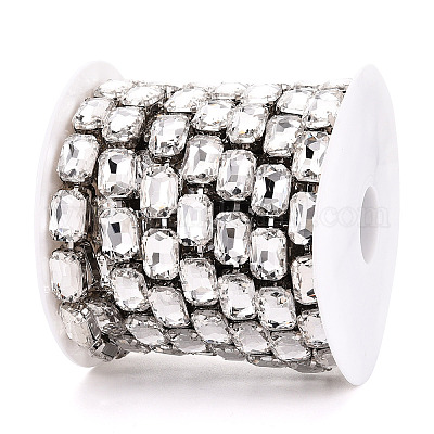 Iron Rhinestone Cup Chains&nbsp;CH-T006-10A-1