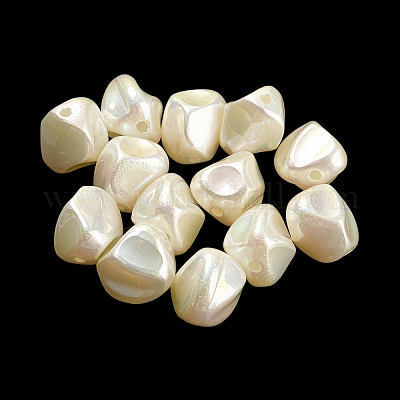 Spray Painted ABS Plastic Beads&nbsp;KY-C017-08D-1