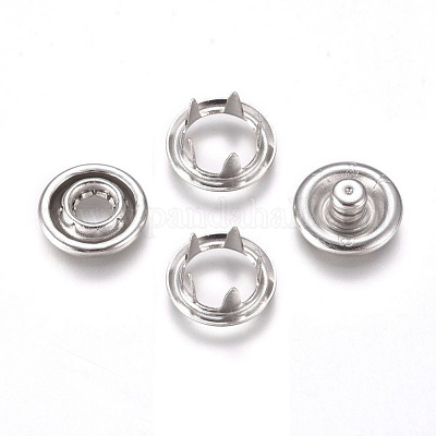 Copper Buttons Snap Stud Cap Socket Set&nbsp;KK-WH0033-89P-1