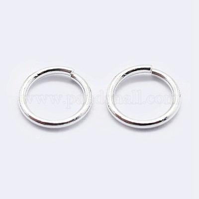 925 Sterling Silver Saw Cut Open Jump Rings&nbsp;STER-F036-02S-0.5x4mm-1