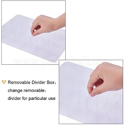Rectangle Plastic Bead Storage Containers&nbsp;CON-PH0002-05-1