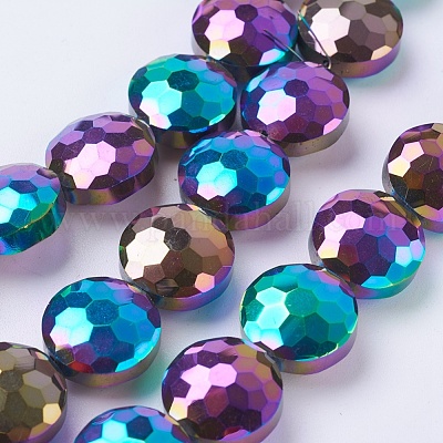 Electroplate Glass Beads Strands&nbsp;X-EGLA-E036-FP02-1