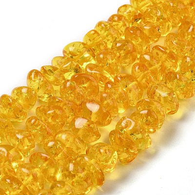 Resin Imitation Amber Beads Strands&nbsp;RESI-Z017-02A-1