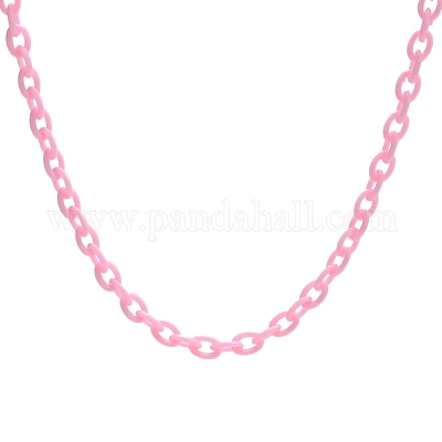 Handmade Opaque Acrylic Cable Chains&nbsp;MACR-CJ0001-07-1