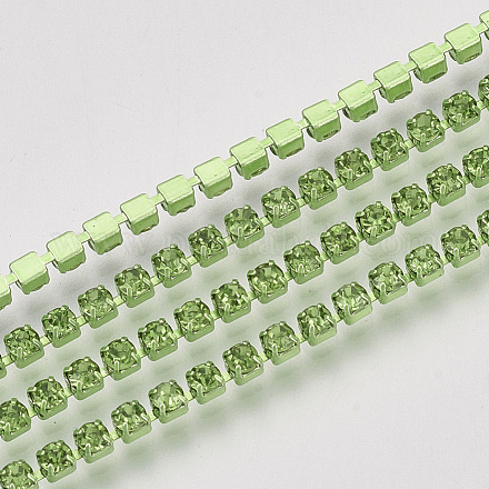 Electrophoresis Brass Rhinestone Strass Chains X1-CHC-Q009-SS6.5-B06-1