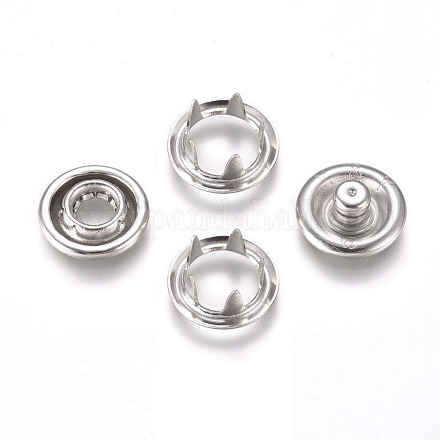 Copper Buttons Snap Stud Cap Socket Set KK-WH0033-89P-1