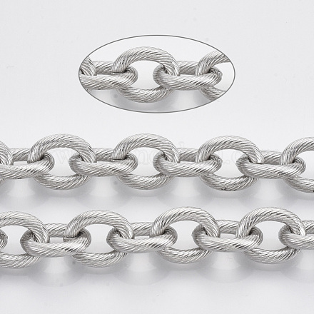 Tarnish Resistant 304 Stainless Steel Cable Chains STAS-R100-39-1