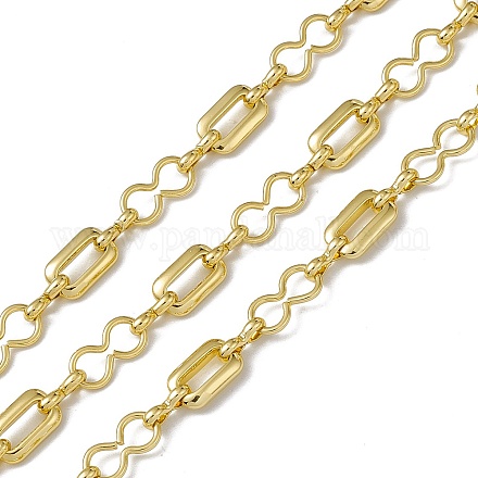 Brass Rectangle & Infinity Link Chains CHC-P010-18G-1