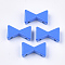 Spray Painted Alloy Multi-Strand Links, For Tile Elastic Bracelets Making, Bowknot, Dodger Blue, 8x13x4mm, Hole: 1mm
