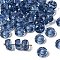 K9 Glass, Imitation Austrian Crystal Beads, Grade AAA, Faceted, Flat Round, Prussian Blue, 8x3.5mm, Hole: 0.9~1mm