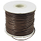 Korean Waxed Polyester Cord, Bead Cord, Saddle Brown, 1.2mm, about 185yards/roll