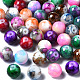 Baking Paint Opaque Solid Color Glass Beads&nbsp;DGLA-N033-07-1